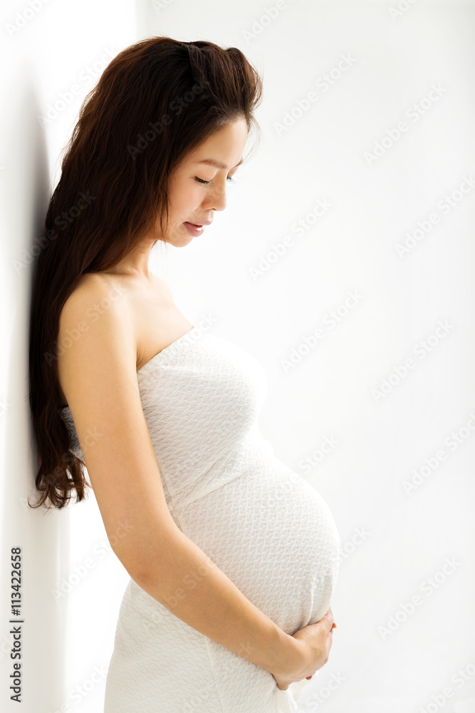 Portrait of the young smiling pregnant woman Portrait of the young smiling pregnant woman