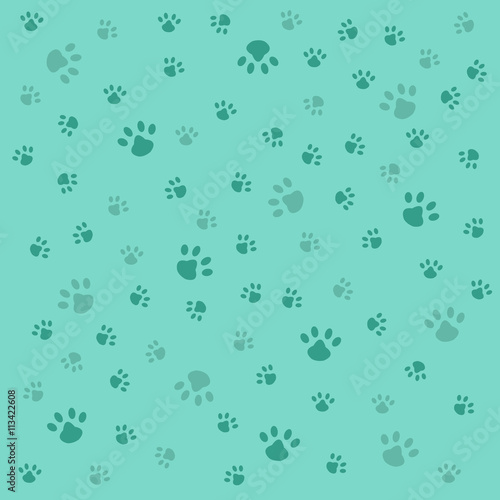 Dog footprint pattern