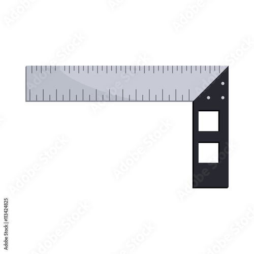 Construction square triangle icon, cartoon style