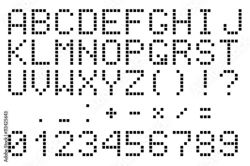 Digital Letters and Numbers