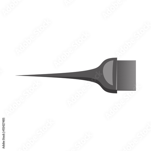 Cosmetic brush for hair coloring icon