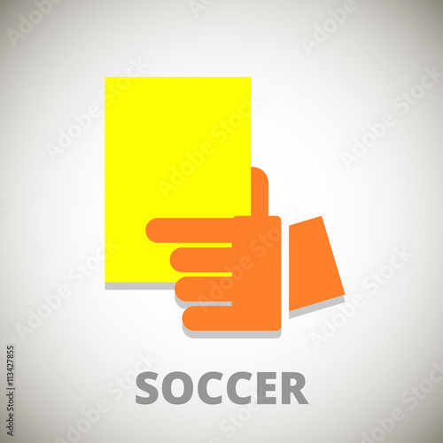 icon yellow card in football
