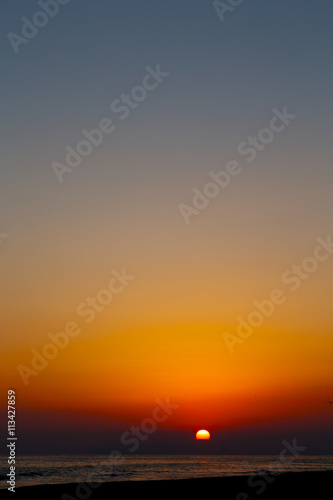 in oman the abstract sun fall down and blur sky composition © lkpro