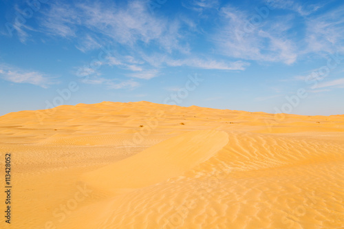 in oman old desert sand dune