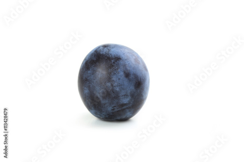 Fresh plum isolated on a white
