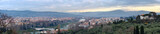 Evening Florence top panorama (Italy).