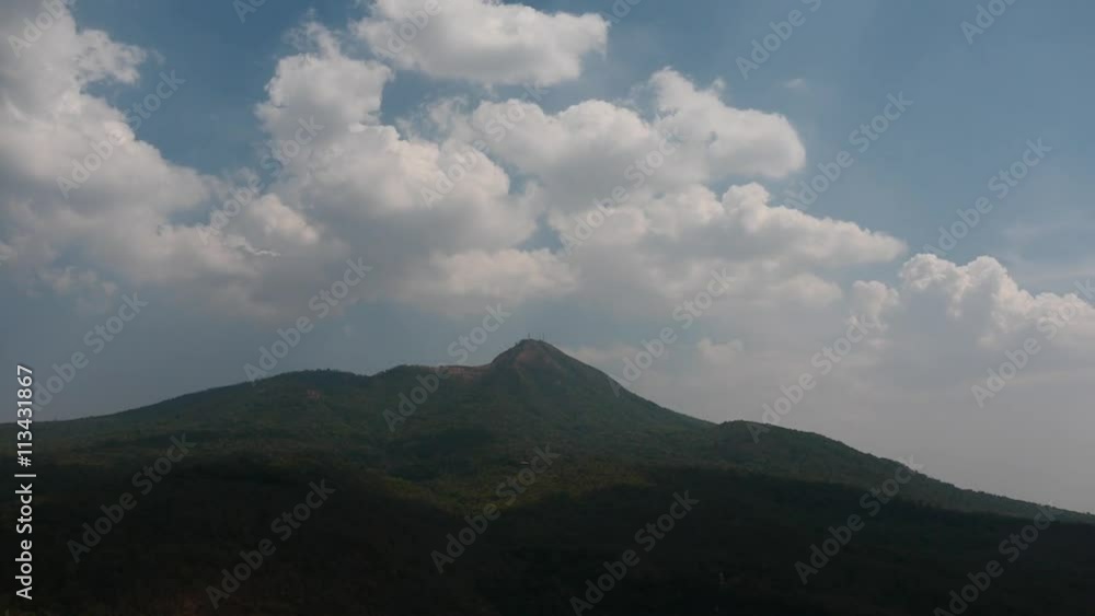 Cloud formation and shadows on mountains in Myanmar Cloud formation and shadows on mountains in Myanmar