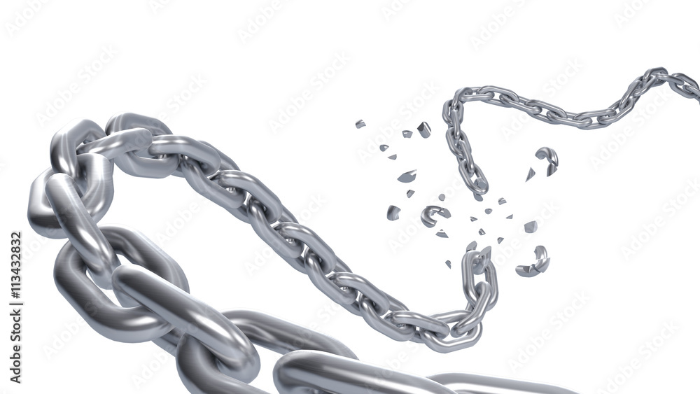 Broken iron chain Stock Illustration Adobe Stock