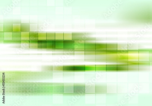 Abstract tech green striped background © saicle