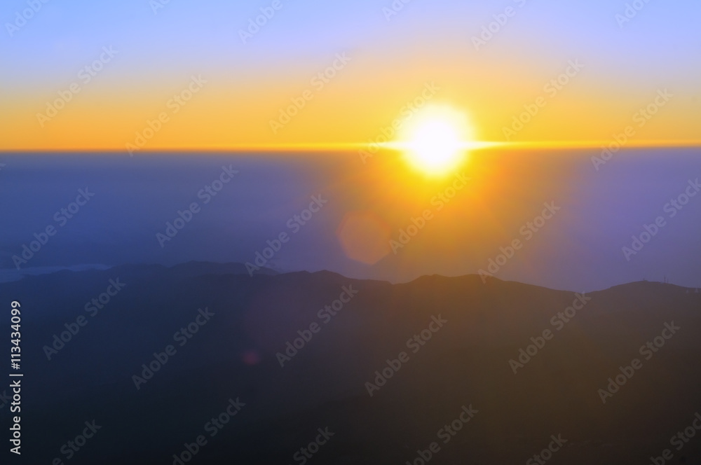 Sunrise in the mountains. Sunrise in the mountains.