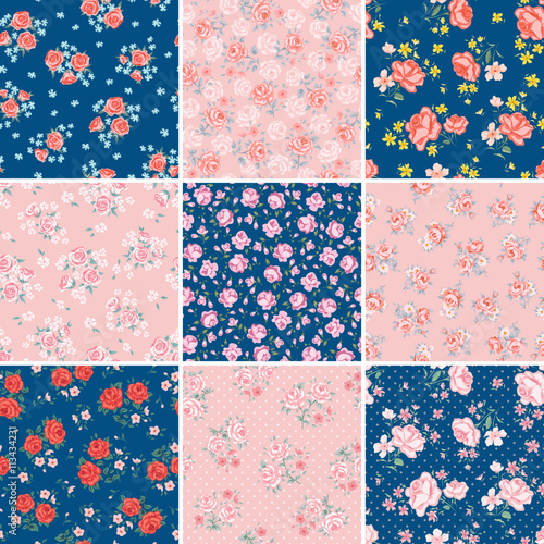 Flower pattern set