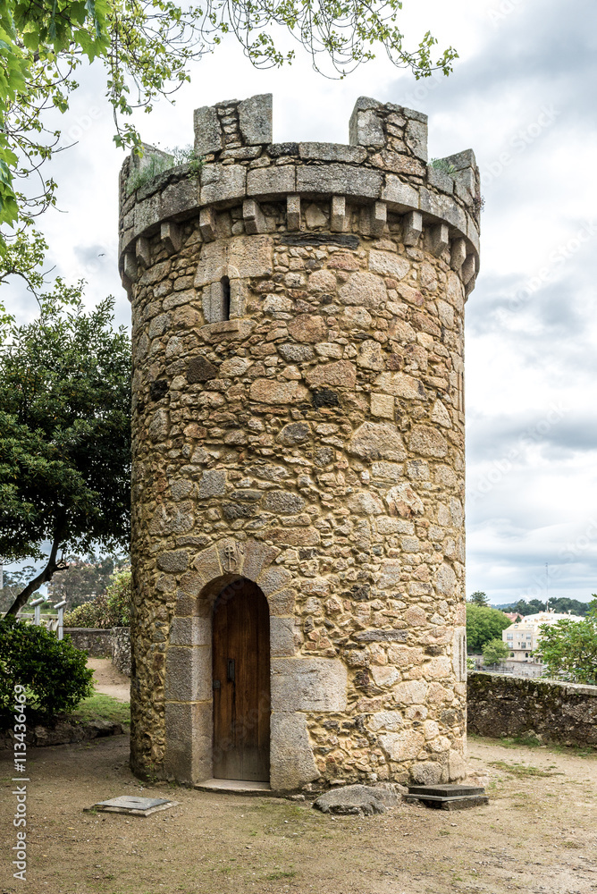 Medieval tower or castle in Santa Cruz, Spain Medieval tower or castle in Santa Cruz, Spain