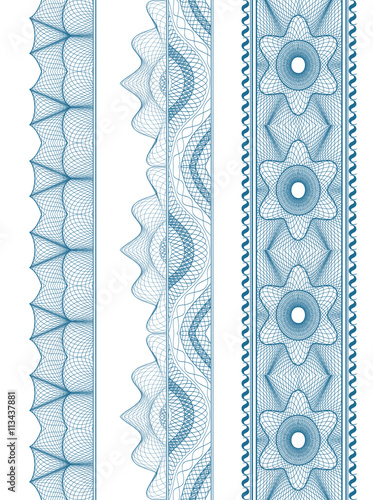 vector element for currency, certificate or diplomas
