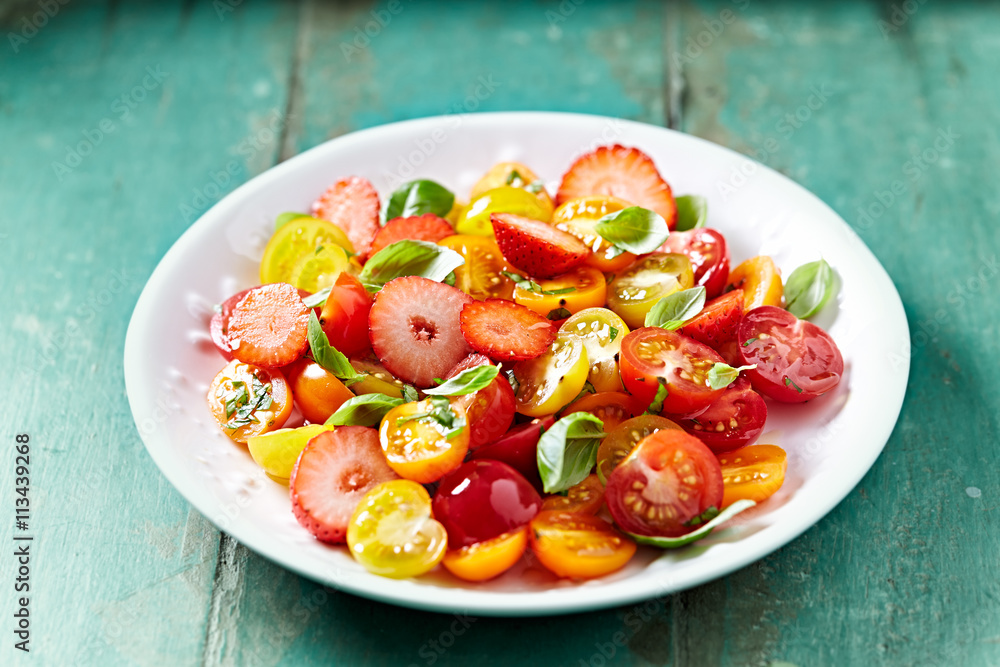 Cherry Tomato and  Strawberry Salad