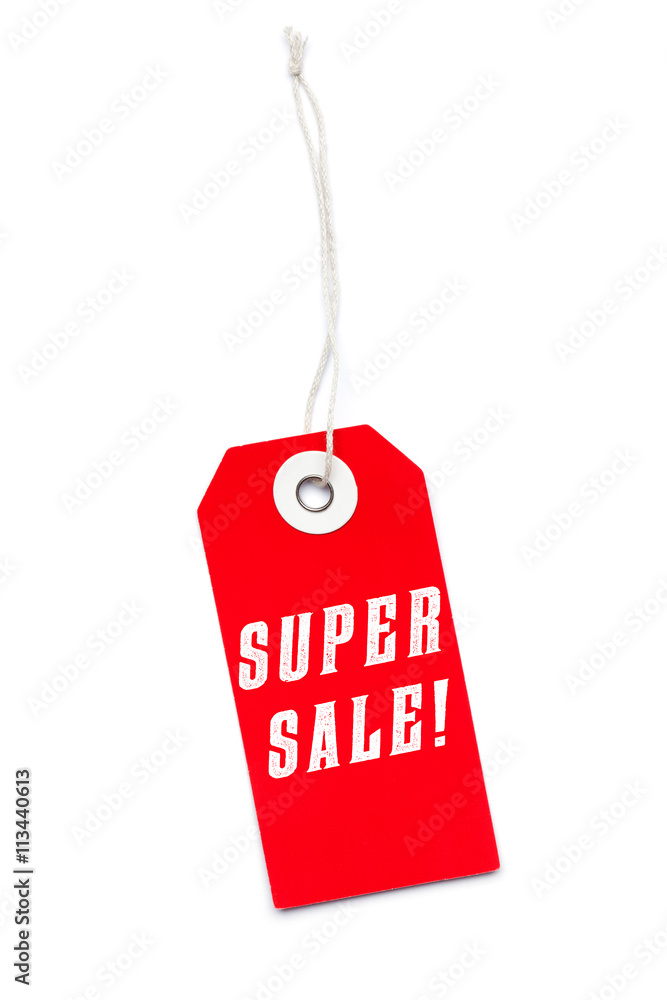 Super Sale Verkaufs Label aus Pappe mit Ausverkauf Discount Bots