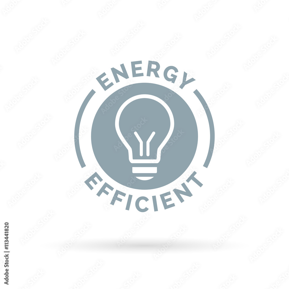 Energy efficient eco icon lightbulb symbol design. Vector illustration. Energy efficient eco icon lightbulb symbol design. Vector illustration.