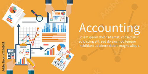 Accounting concept. Vector