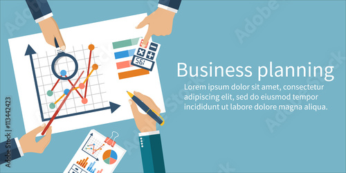 Finance report, concept