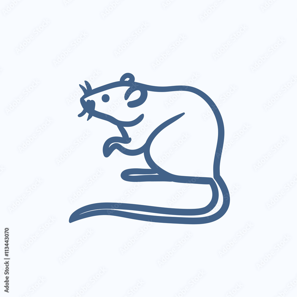 Mouse sketch icon. Mouse sketch icon.