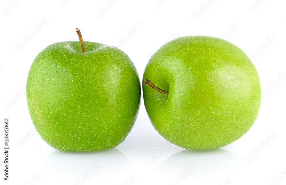 fresh green apple isolated on white background fresh green apple isolated on white background