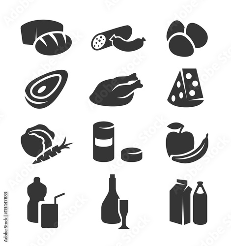 Food icon set