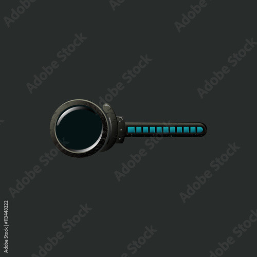 Game UI. Resource Panel. Health Point Panel. Futuristic InterfaceVector Illustration