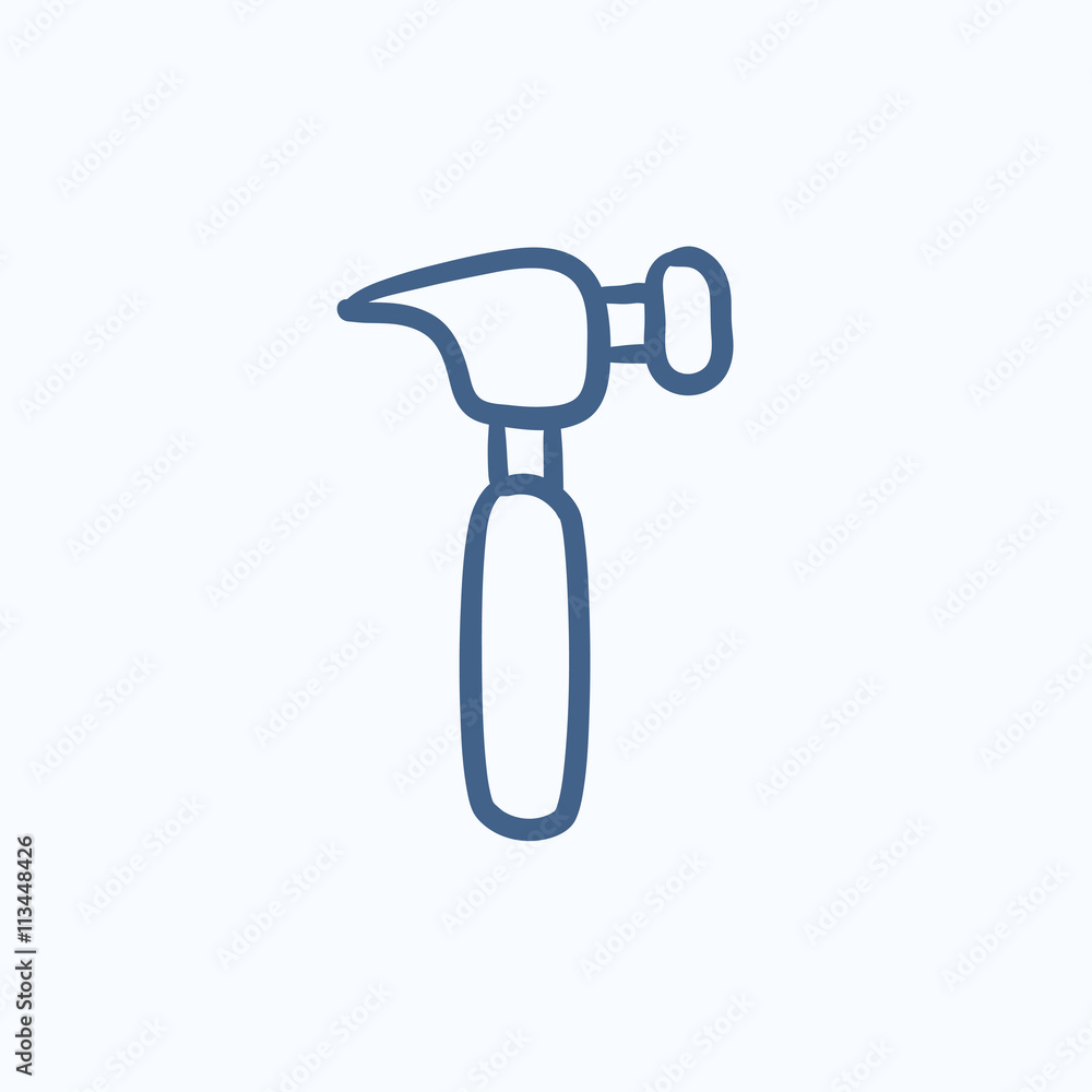 Hammer sketch icon.