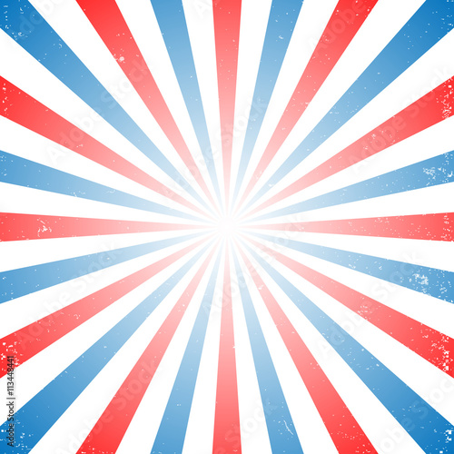 Red white and blue stripes, Sunburst, StarBurst