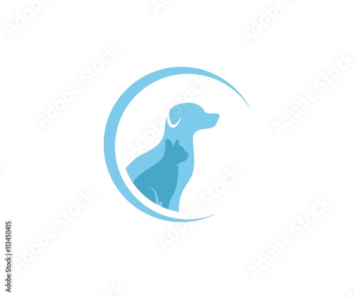 Cat dog logo