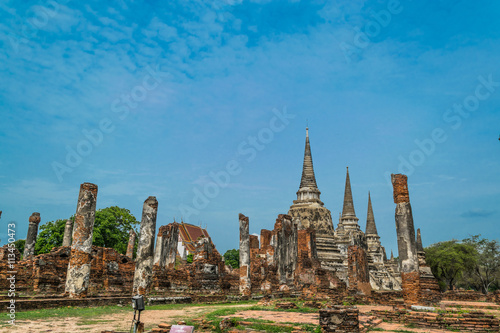 The Ancient Royal Palace in Ayutthaya of Thailand © kmmind