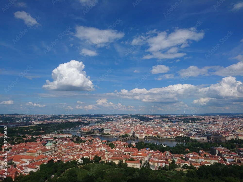 View To Prague From Petrin Observation Tower