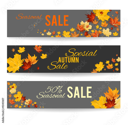 Autumn banners