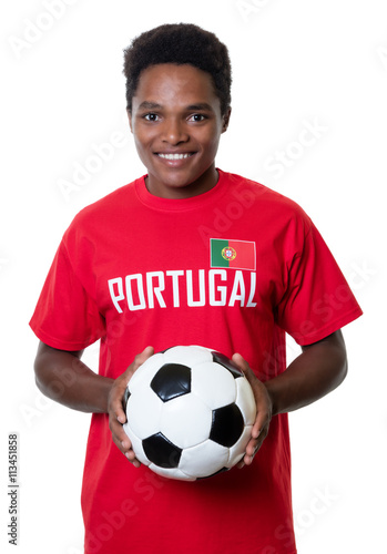 Lachender Fussball Fan aus Portugal © Daniel Ernst