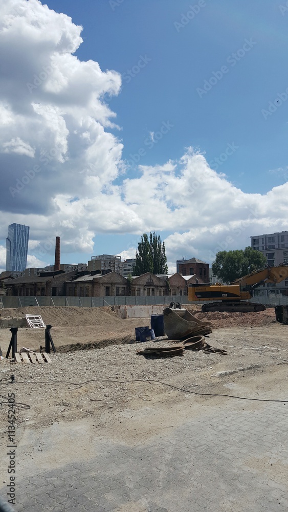 Obraz premium Plac budowy
