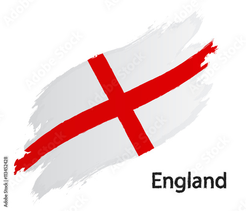 Flag of England grunge