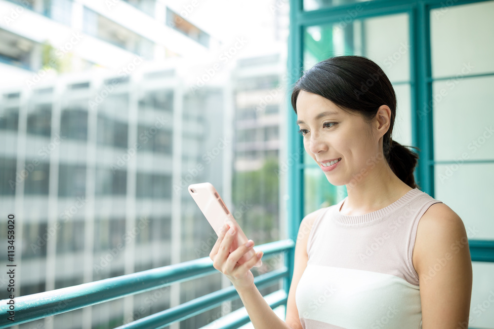Woman use of cellphone Woman use of cellphone
