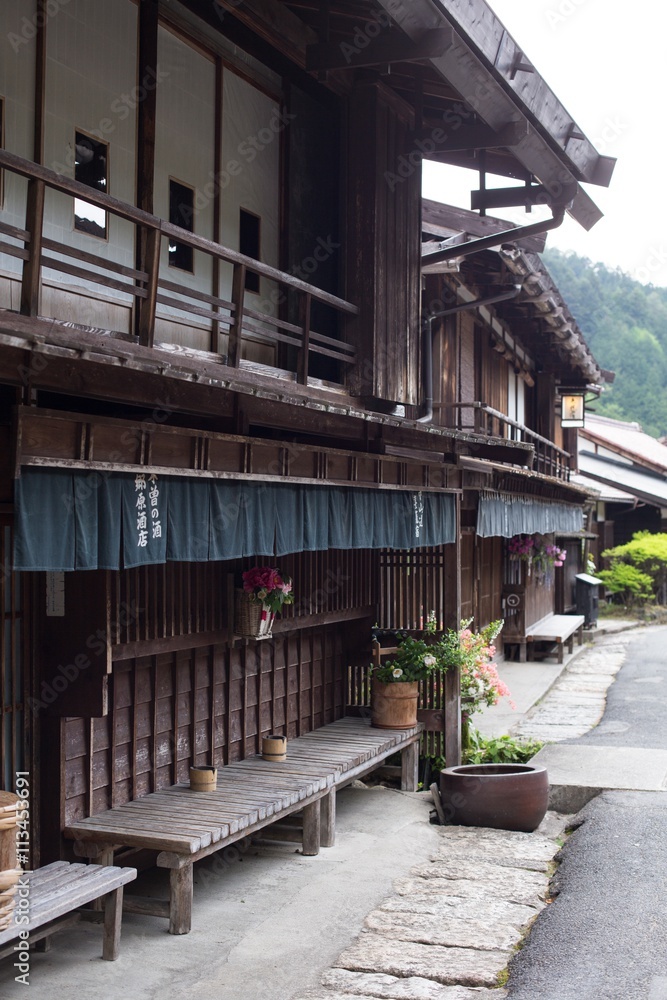 妻籠の町並み