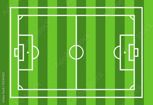 Soccer field with green in background