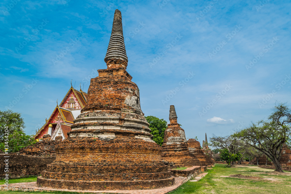 The Ancient Royal Palace in Ayutthaya of Thailand The Ancient Royal Palace in Ayutthaya of Thailand