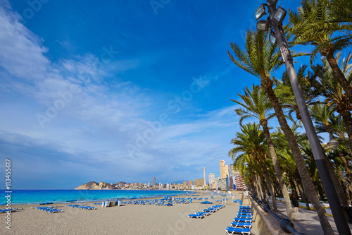 Benidorm Poniente beach in Alicante Spain