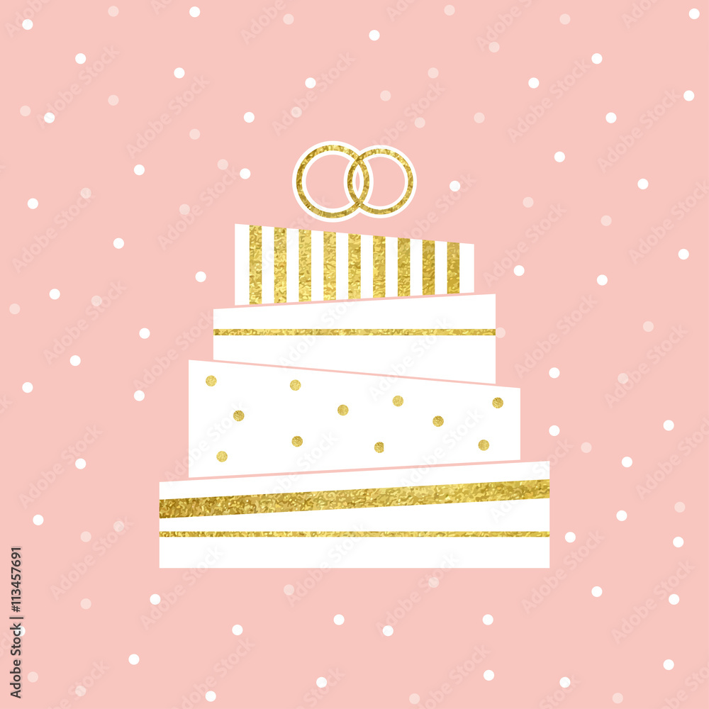 Wedding Cake Card Wedding Cake Card