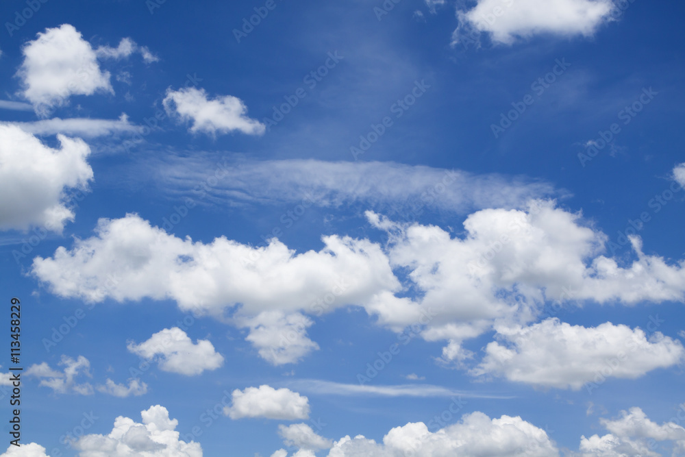 Fototapeta premium Beautiful blue sky with cloud.