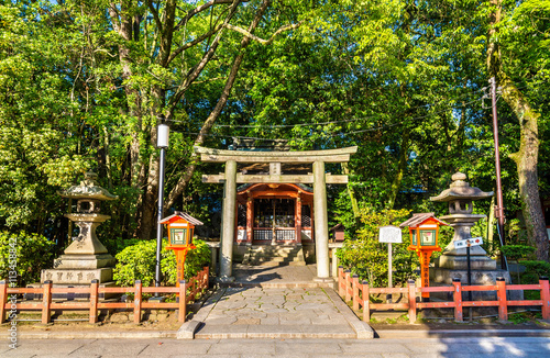 Yasaka Jinja shrine in Kyoto  Japan