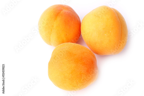 apricot isolated on white background