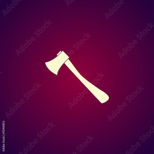 The ax icon. Axe symbol.