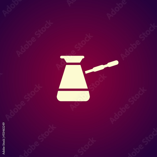 The turk icon. Coffee symbol. Flat Vector illustration