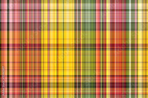 Multicolored checkered fabric pattern