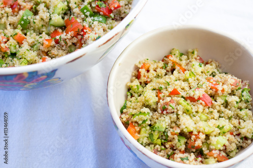 quinoa salad close up 