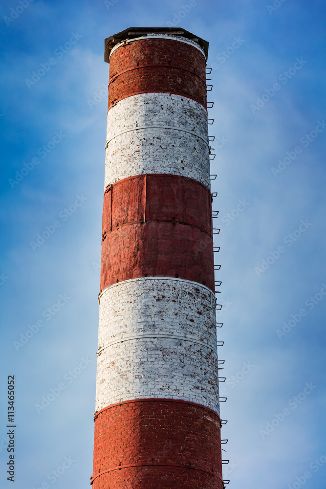 high brick chimney