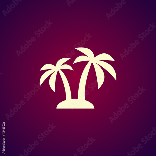 palm icon. Vector Eps 10